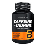 Biotechusa Caffeine + Taurine 60 Cap - Cafeina - Biotech Sabor Sin Sabor