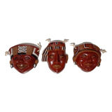 Mascara Decorativa Prehispanica Juego 3 Piezas Colgante