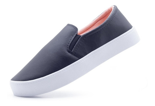 Tenis Feminino Branco Sapatênis  Slip On Para Enfermagem