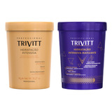 Kit Máscara Hidratação Intensiva E Matizante 1kg | Trivitt