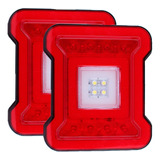 Par Plafon Calavera 12 Led Gel Cob Camion 4x4 Jeep 5 Funcion