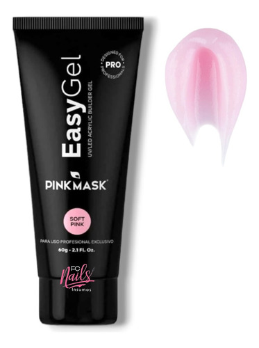 Pink Mask Easy Gel 60 G. Polygel Uv Led