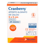 Apósito Alginato Calcio 5x5 Cranberry 20 Unidades