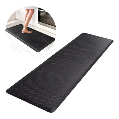 44*120cm,estera Antifatiga De Cocina De Piso De Gran Tamaño Negro | Envío gratis