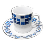 Juego Tazas Para Café Con Platos Porcelana Decorada X6 Unds
