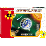 Quebra Cabeça Infantil Educativo Sistema Solar 108 Peças
