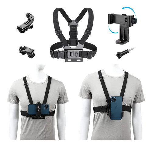 Suporte Peito Para Celular Câmera Peitoral Gopro Chest Mount