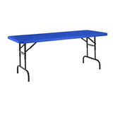 Mesa Plegable Ajustable Nps® 30 X 72, Azul.