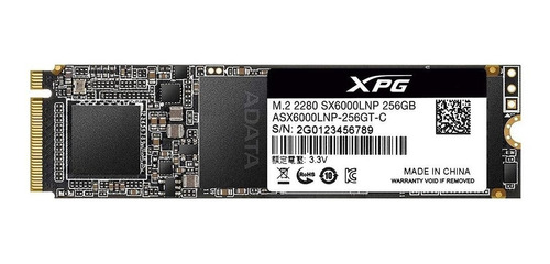 Ssd M.2 256gb Pci-e Sx6000 Lite Xpg Adata 2280 Nvme Gen3x4