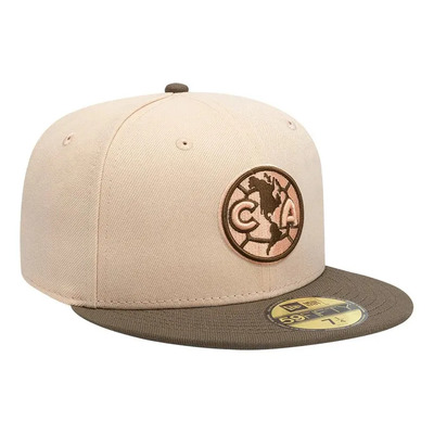 New Era Gorra Club America Orange 59fifty Cerrada Plana Naranja 7 1/2 Liso