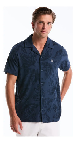 Camisa Manga Corta Terry Floral De Original Penguin