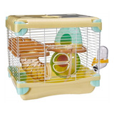 Jaula Plástica Amarilla Para Hamster Sunny (1 Piso)