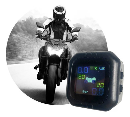 Medidor De Presión Ruedas Neumáticos Sensor Inalámbrico Moto