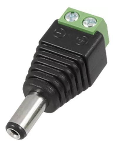 Ficha Dc Plug Borneras Utp Jack Macho 5,5 2,1mm M 10un Cctv 