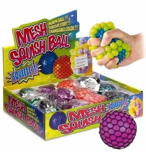 Set 12 Squish Ball Squishy Bolas Pelotas