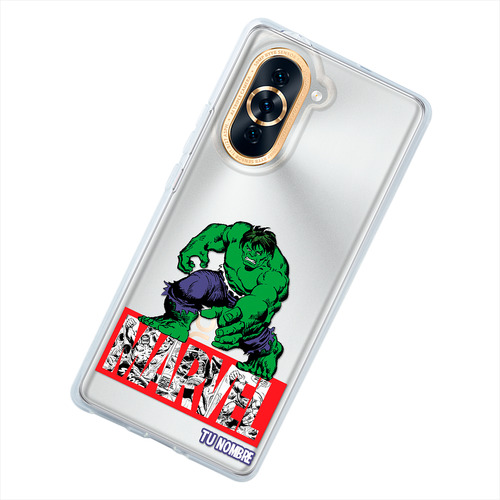 Funda Para Huawei Hulk Marvel Con Tu Nombre