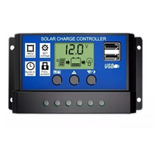 Controlador Solar Carga Pwm Lcd 30a Usb Regulador Automático