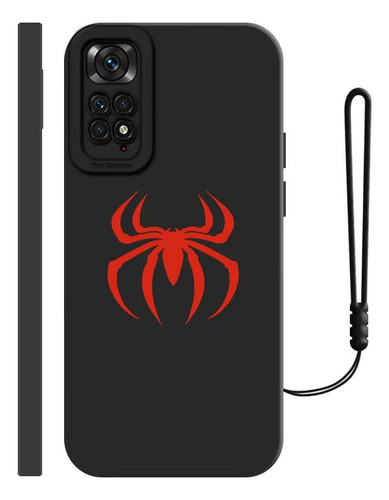 Carcasa Silicona Para Xiaomi De Spiderman Araña + Correas