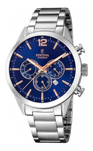 Reloj Festina Hombre F20343.9 Cronógrafo Acero Moderno Wr50