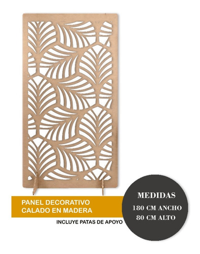 Separador De Ambiente Biombo Panel Decorativo 180x80 -m50