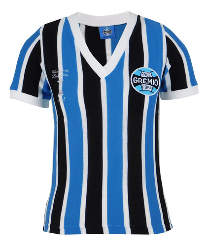 Camisa Baby Look Feminina Grêmio Retro 1983 Linho Oficial