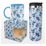 Kit Termo Recto + Taza Personalizados Stitch