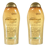 Jabon Exfoliante Ogx Body Wash Coconut & Coffee 2pz De 577ml