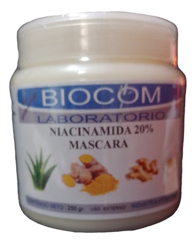 Mascara Niacidamida 20% Hialuronico Hidratacion Biocom