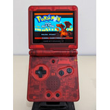 Gameboy Advance Sp Pantalla Ips V5 Rojo + Juego Pokemon