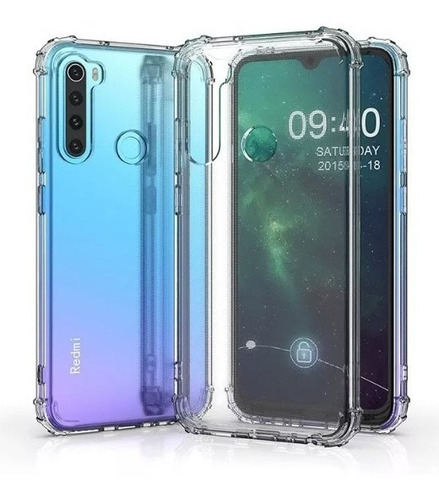 Capa Para Xiaomi Redmi Note 8t + Película 3d Vidro +p Camera