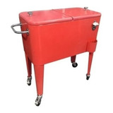 Cooler Retro Vintage 60l Rojo