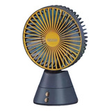 Mini Ventilador Giratorio Recargable Portátil De 3 Velocidad