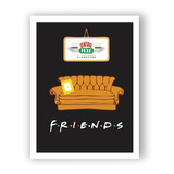 Placa Quadro Mdf 30x40cm Seriado Friends Sofá Central Perk