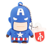 Memoria Usb De 32gb Capitan America/avengers/dc/alta Calidad