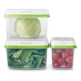 Rubbermaid Produce Saver Contenedores Para Refrigerador Con 