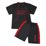 Conjunto Pants Deportiva Estirable Niños Playera Y Short