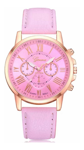 Reloj Geneva Mujer Rosado.