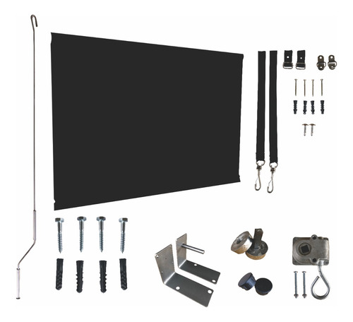 Toldo De Lona Para Exteriores Cortina 3,2 X 2,2 Impermeável