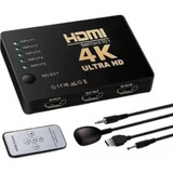 Switch Hub Hdmi 5x1 5 Entradas 1 Saída Controle Remoto 1080p