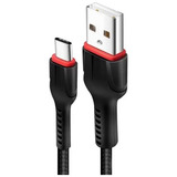 Cabo Tipo C Para Tipo Usb 2.4a Turbo 1.0m Preto