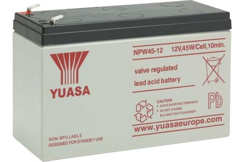 Bateria Pila Recargable 12v 8.5ah Sellada Yuasa Npw45-12 45w
