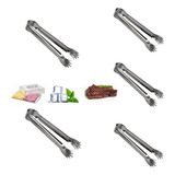 Kit 5 Pegadores De Salada Gelo Frios Salgado, Aço Inox 12cm