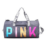 Bolso Deportivo Fitness Gym 49x25x25cm +fit Gris