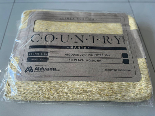  Manta Rustica Country 1 Plaza Y  1/2 Envio Gratis