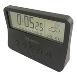 Relógio Despertador Herweg Digital Mini Estação Tempo 2986