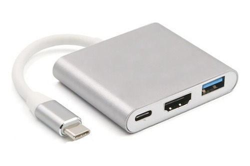 Multi Puerto Adaptador 3 En 1 Hub Tipo C A Vga Usb 3.0 Usb C