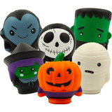 Squishy Jam Colección Completa Halloween Con 6 Personajes