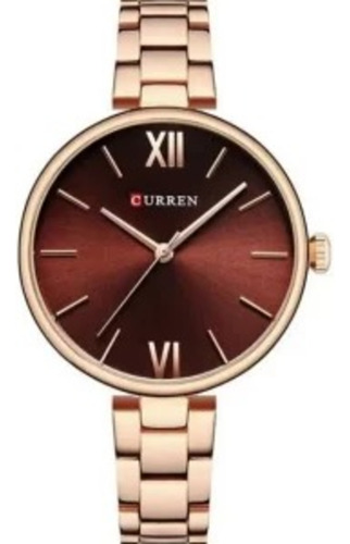 Reloj Para Mujer Curren 9017 Kreb712028 Oro Rosa