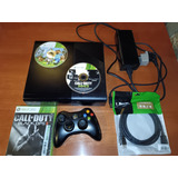 Xbox 360 Slim + 1 Control + 3 Juegos Físicos Originales