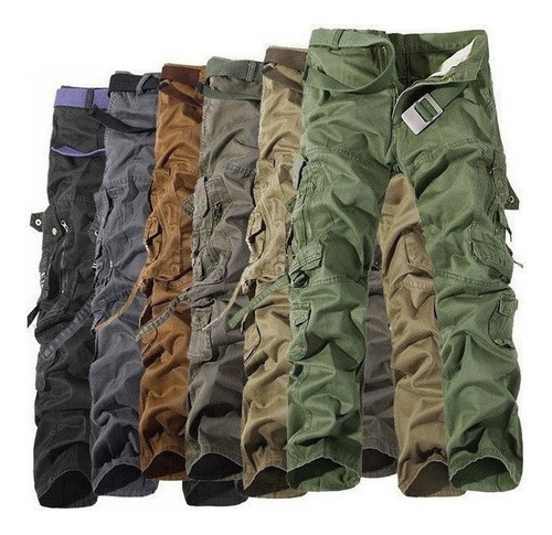 B Pantalones Cargo De Combate Multi-bolsillos Tácticos